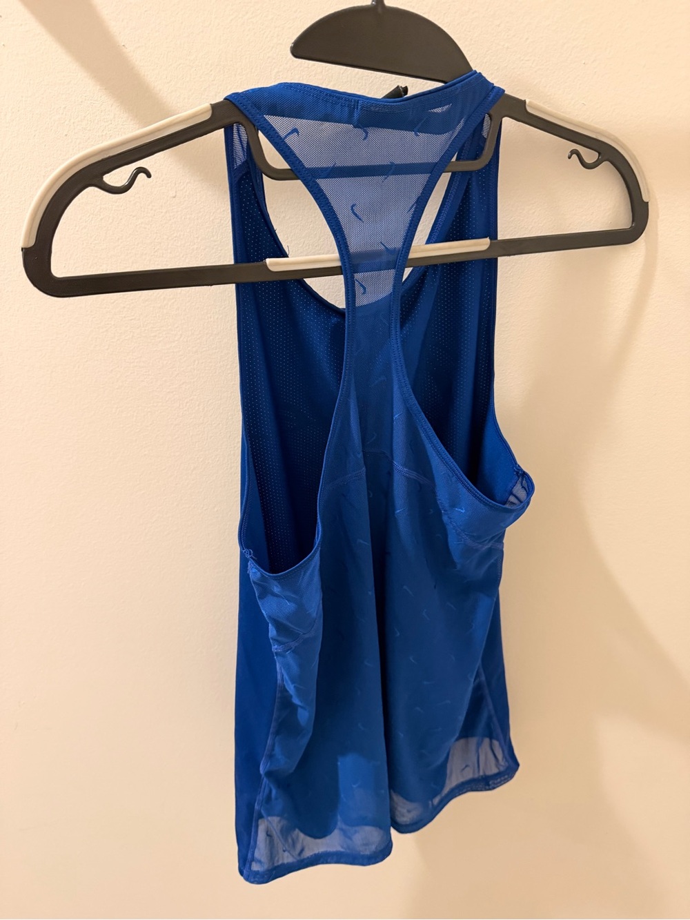 Nike Royal Blue Script Logo Racerback Tank - Picture 2 of 3